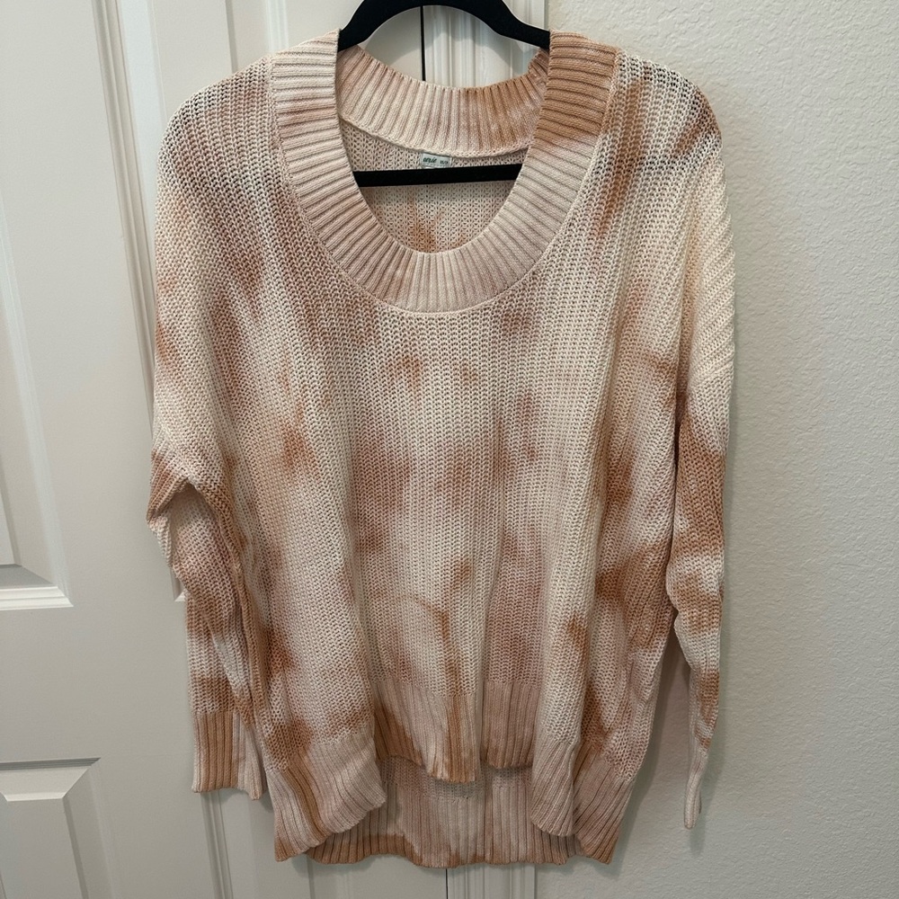 Aerie Open Knit Oversized Tie Dye Sweater